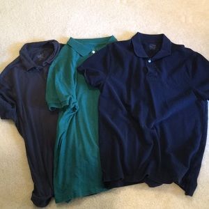 J.Crew polo shirts (lot of three)
